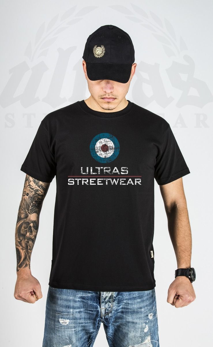 Casual T-shirt Ultras Streetwear Target Black