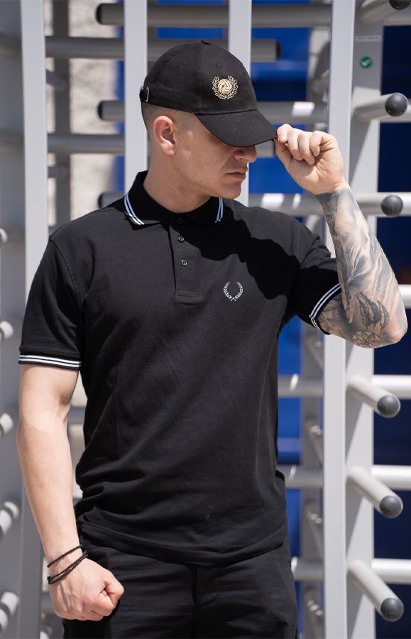 Casual Polo Black Laurel