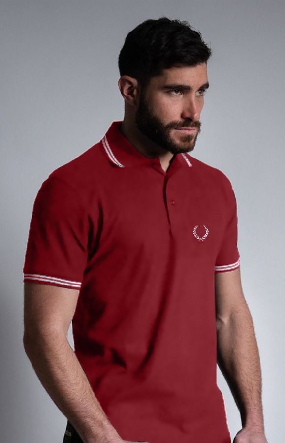 Casual Polo Burgundy Laurel